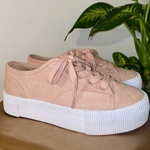 Mauve Platform Sneakers